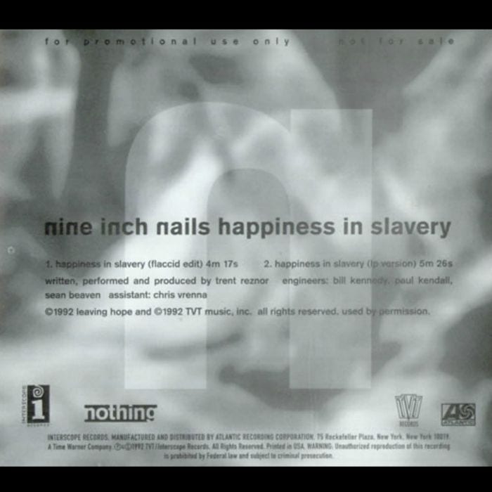Happiness in Slavery cover