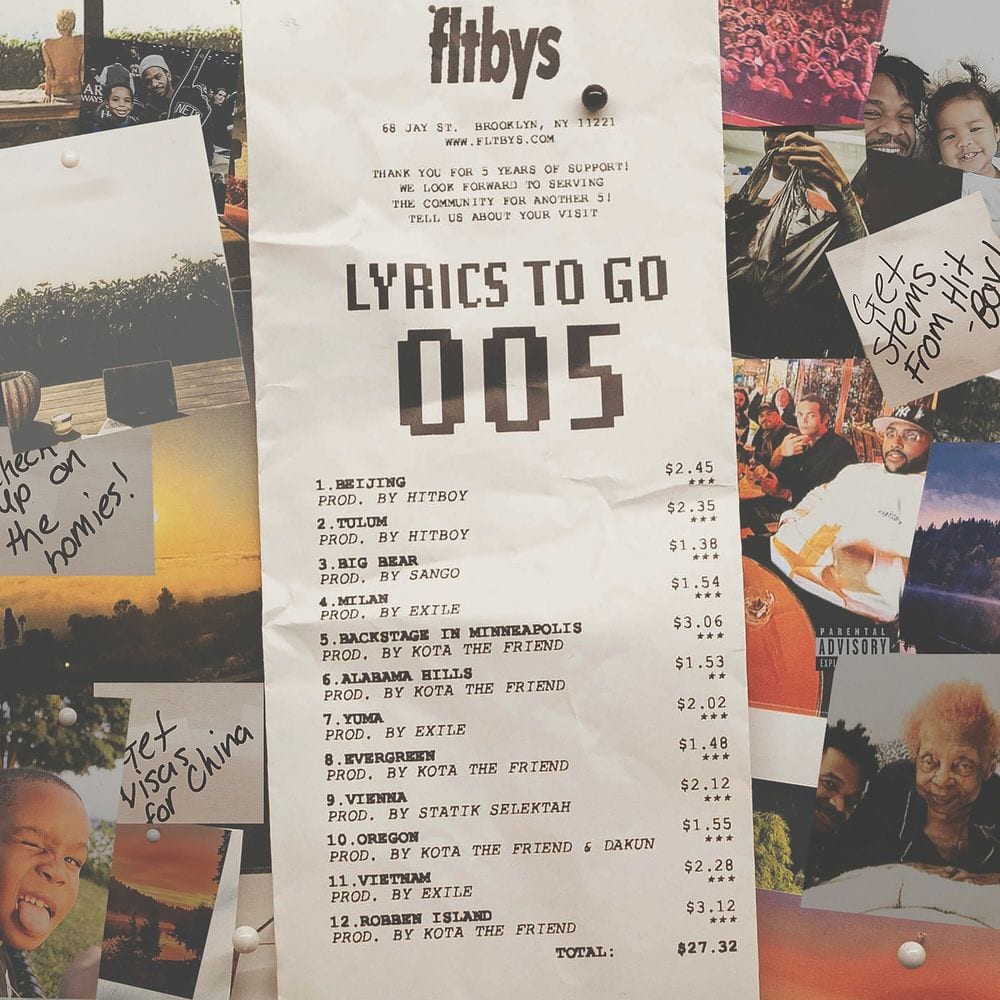 Lyrics to GO Vol. 5 cover
