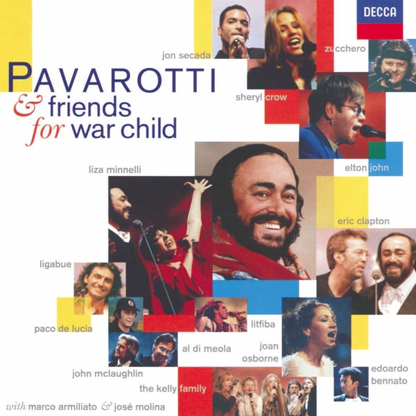 Pavarotti & Friends for War Child cover