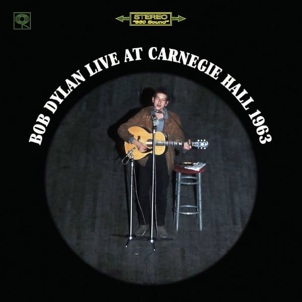 Bob Dylan Live At Carnegie Hall 1963 album cover
