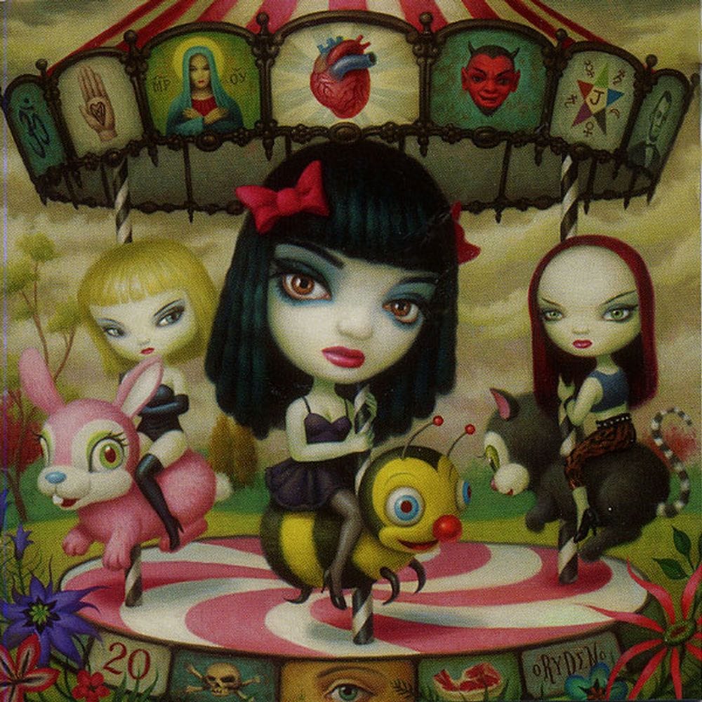 Clear Hearts Grey Flowers cover