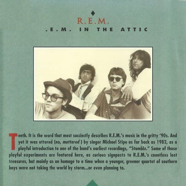 Essential R.E.M.: R.E.M. in the Attic (Alternative Recordings 1985–89) cover