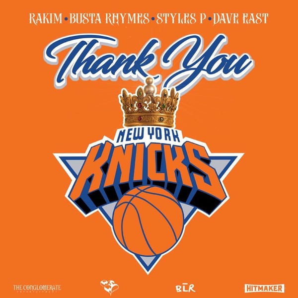 Thank You New York Knicks cover