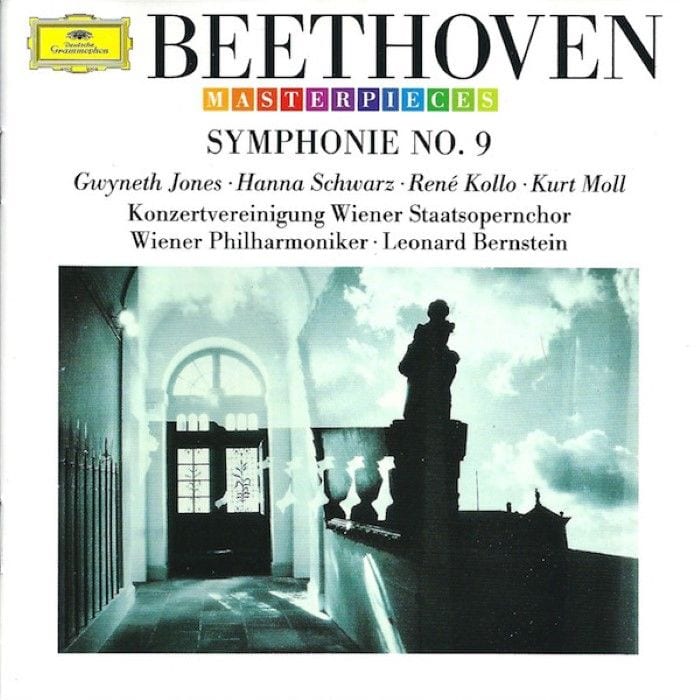 Symphony No. 9 (Wiener Philharmoniker feat. conductor: Leonard Bernstein, sopran: Gwyneth Jones, alt: Hanna Schwarz, tenor: Rene Kollo, bass: Kurt Moll, choir: Konzertvereinigung Wiener Staatsoperncho cover