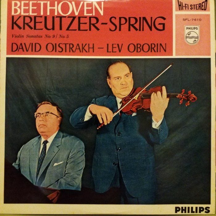 Violin Sonatas Nos. 9 "Kreutzer", 5 "Spring" (violin: David Oistrakh, piano: Lev Oborin) cover