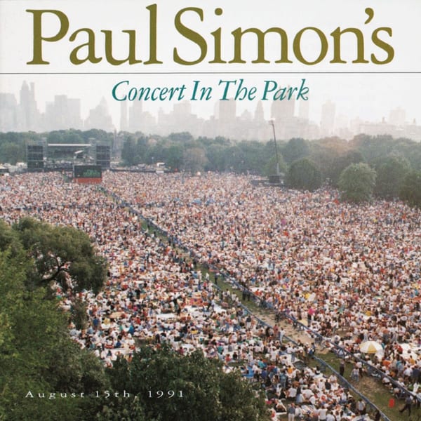 Paul Simon's Concert In The Park August 15, 1991 cover