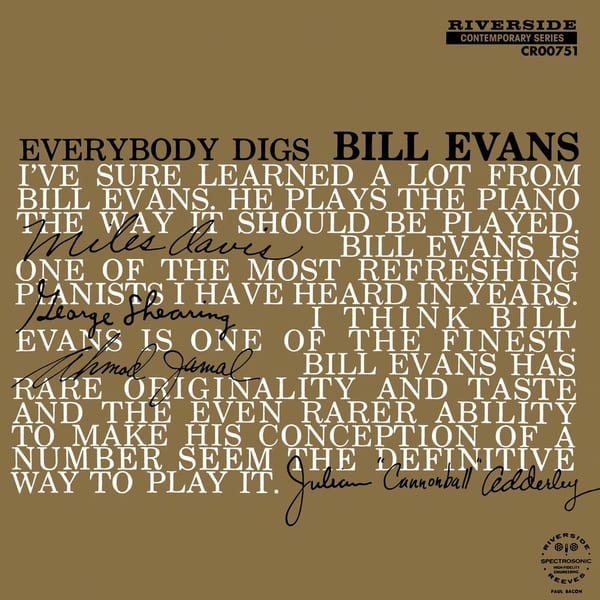 Everybody Digs Bill Evans (Mono Mix / Remastered 2024) cover