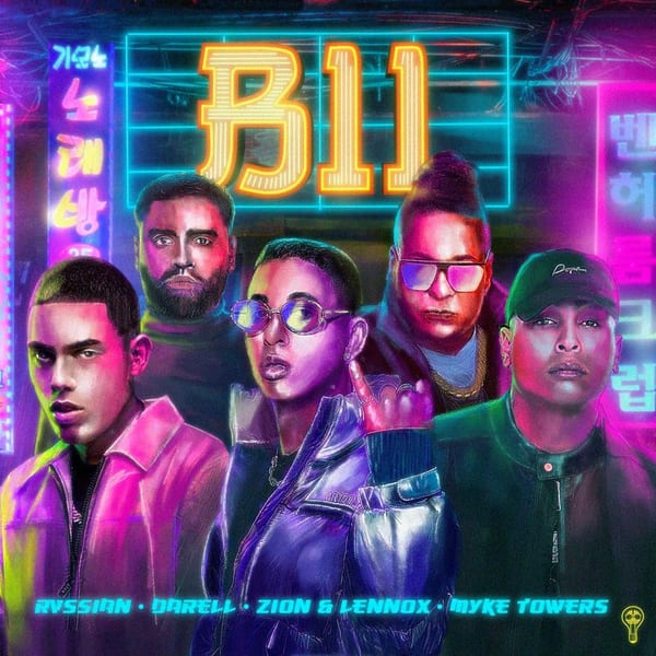 B11 (feat. Myke Towers) cover