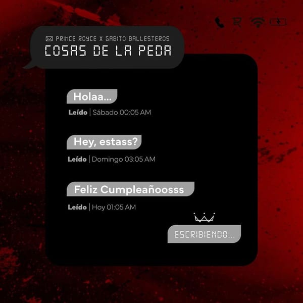 Cosas de la Peda (feat. Gabito Ballesteros) cover