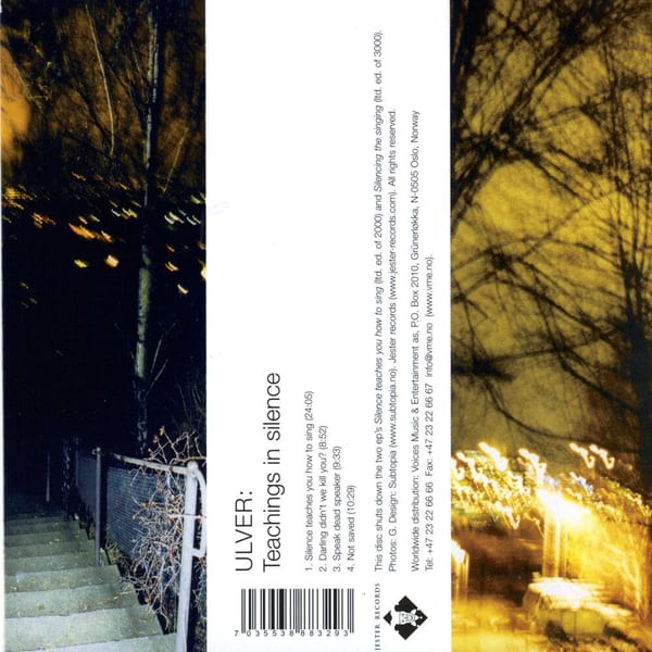 Teachings in Silence cover