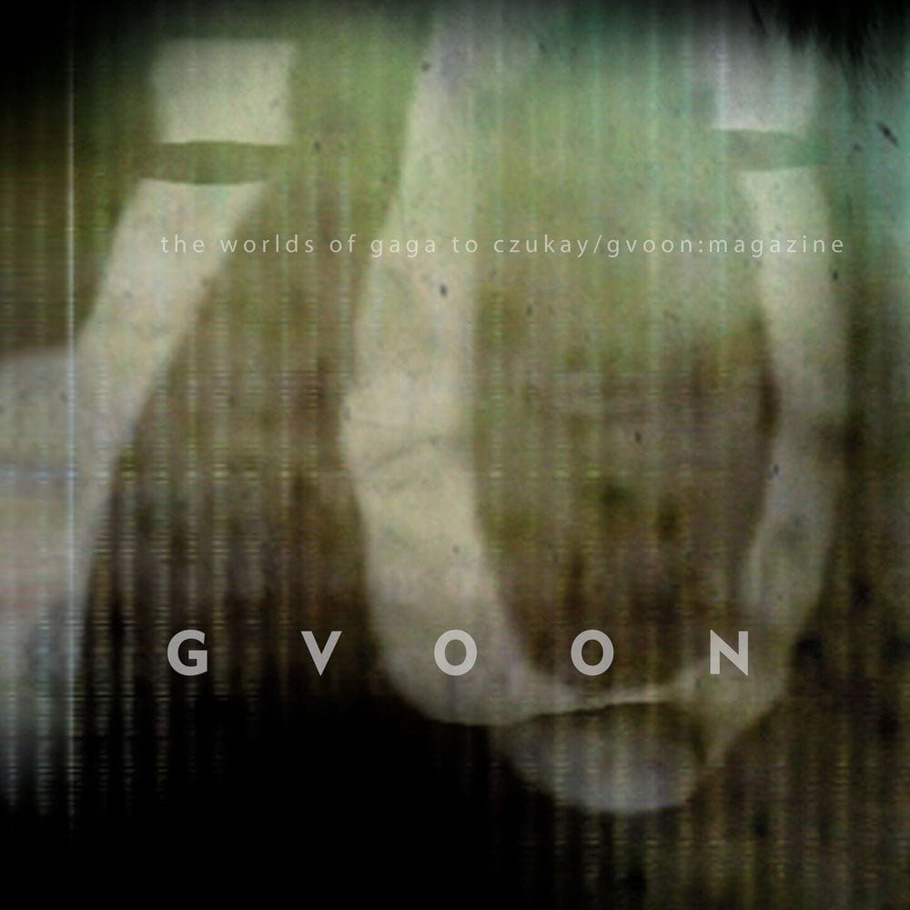 the worlds of gaga to czukay/gvoon:magazine cover