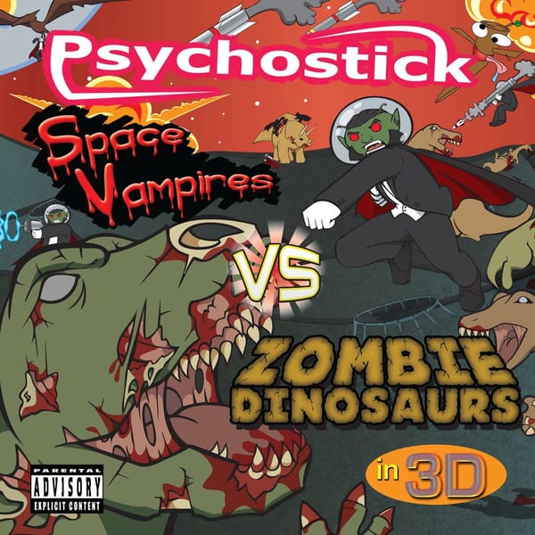 Space Vampires vs. Zombie Dinosaurs in 3-D cover