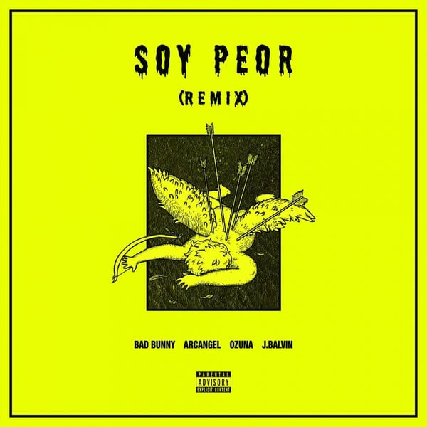 Soy Peor Remix cover