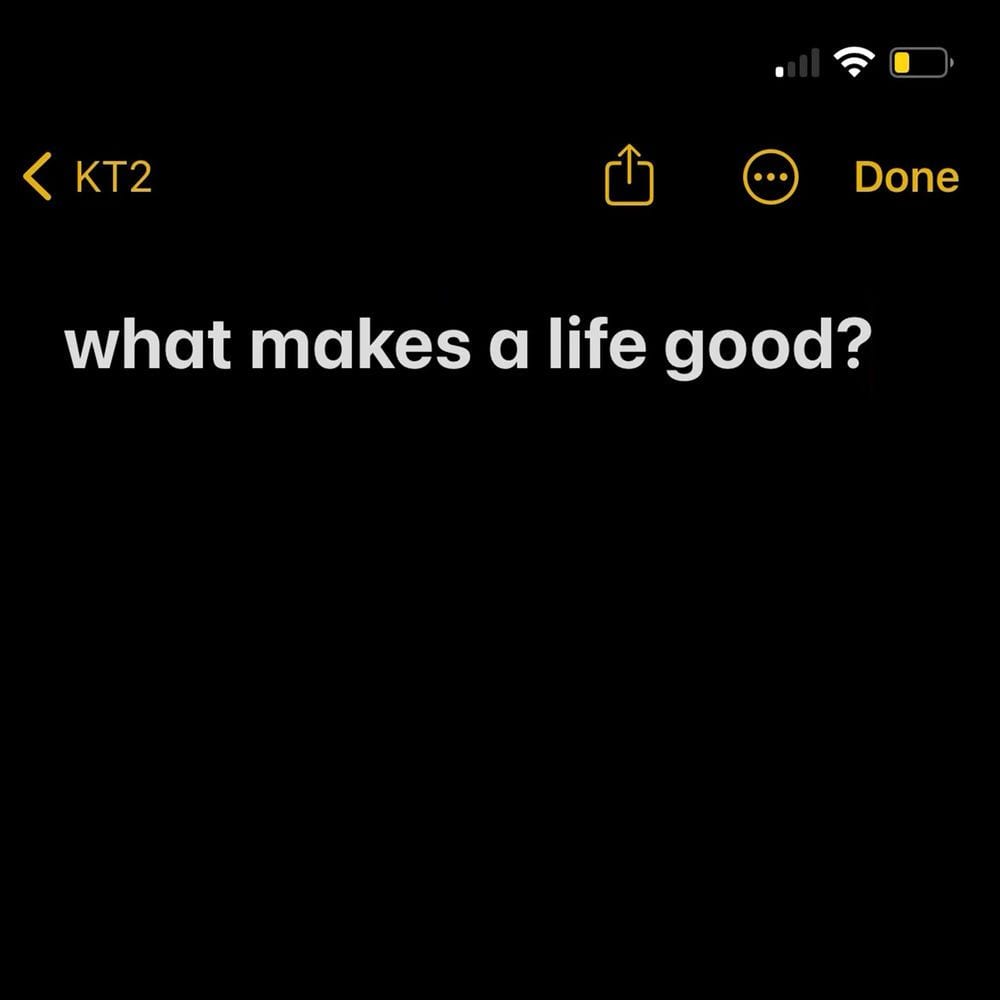 What Makes A Life Good? cover