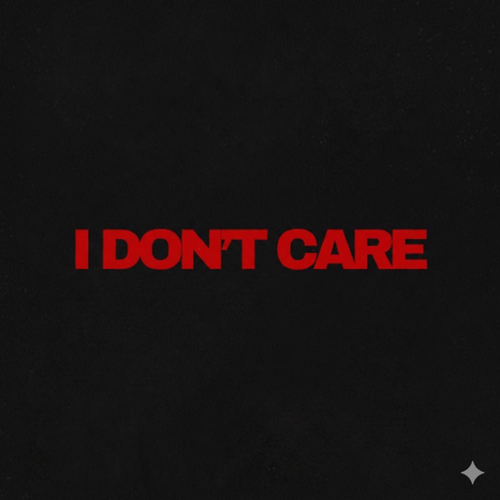 I DON'T CARE cover