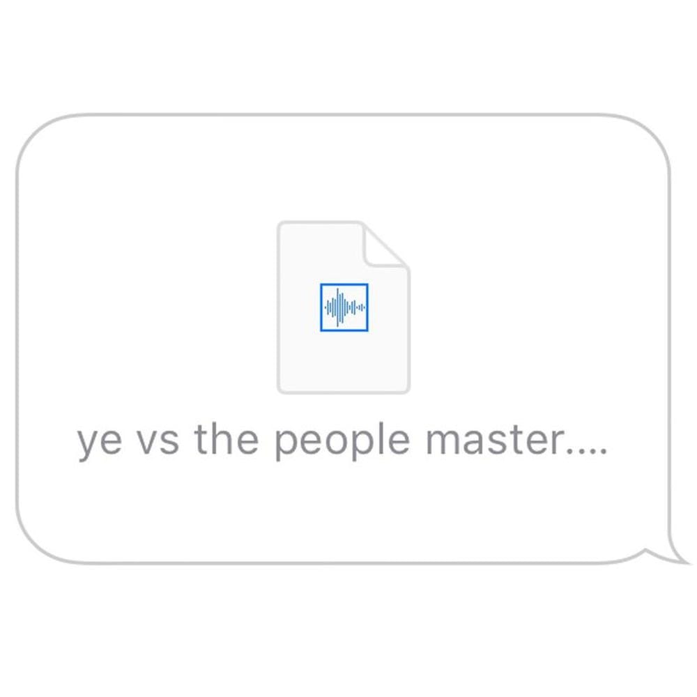 Ye vs. the People (starring TI as the People) cover