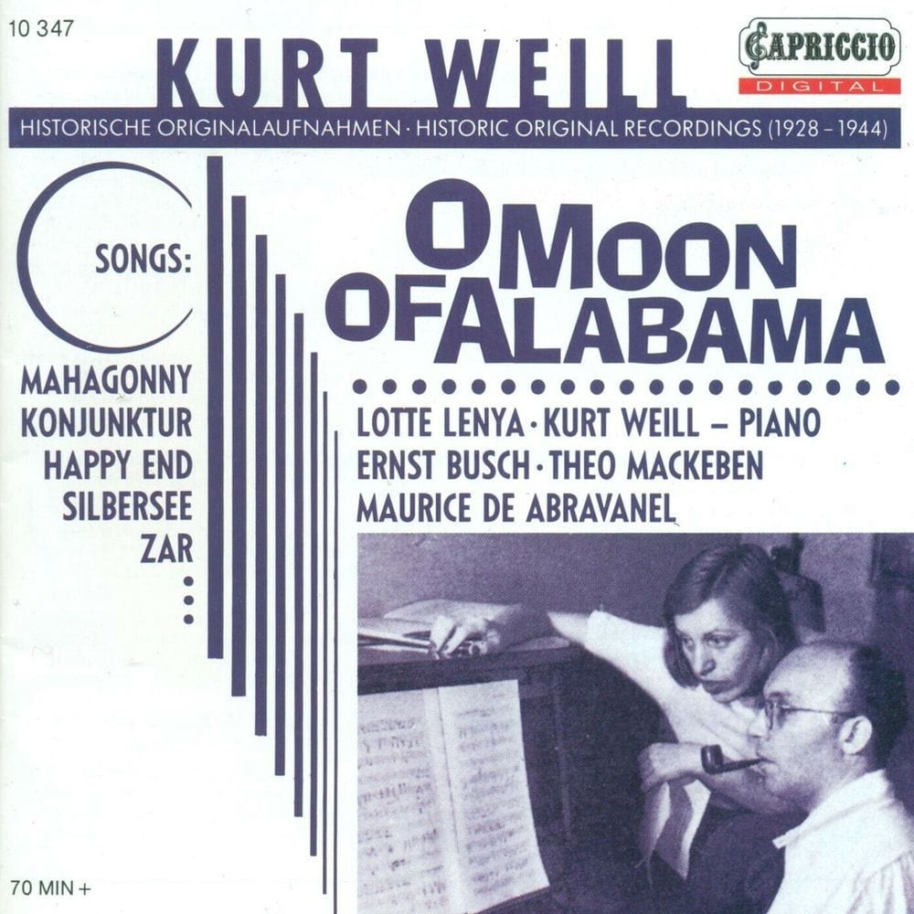 Weill, K.: Songs (Lenya, Weill) (1928-1944) cover