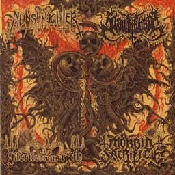 Split with Slaughtbbath / Sacrilegious Rite / Morbid Sacrifice album cover