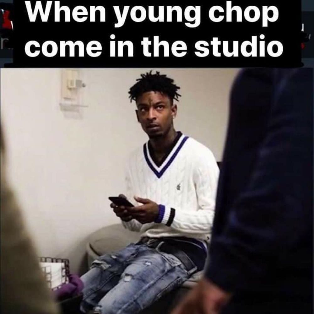when young chop come in the studio cover