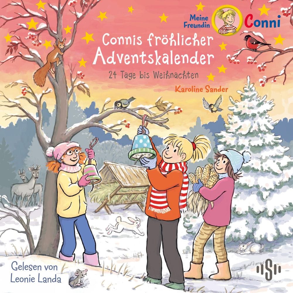 Connis fröhlicher Adventskalender (Meine Freundin Conni - ab 6) (24 Tage bis Weihnachten | Ein tolles Adventskalenderhörbuch zum Verkürzen der Wartezeit bis Heiliga cover