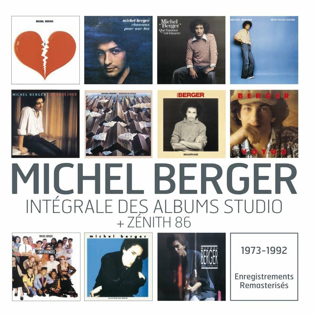 Michel Berger : Intégrale des albums studios + live cover