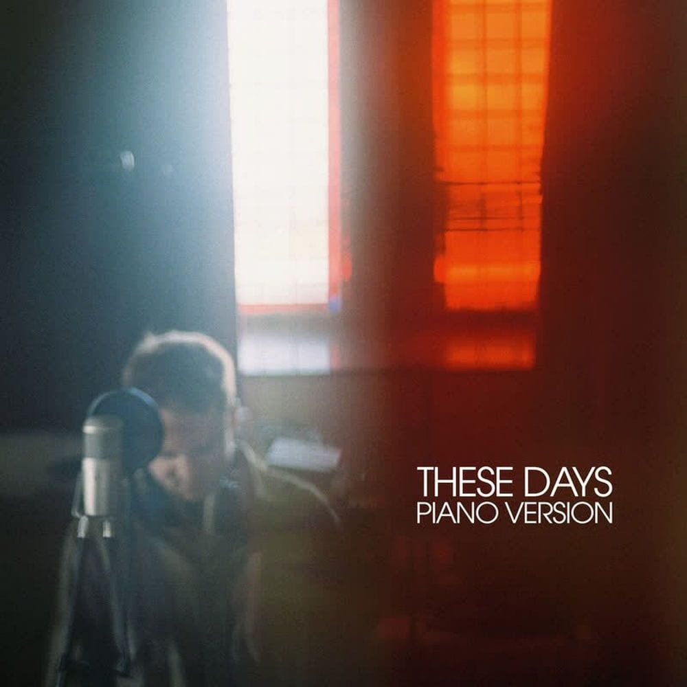 These Days (Piano Version) cover