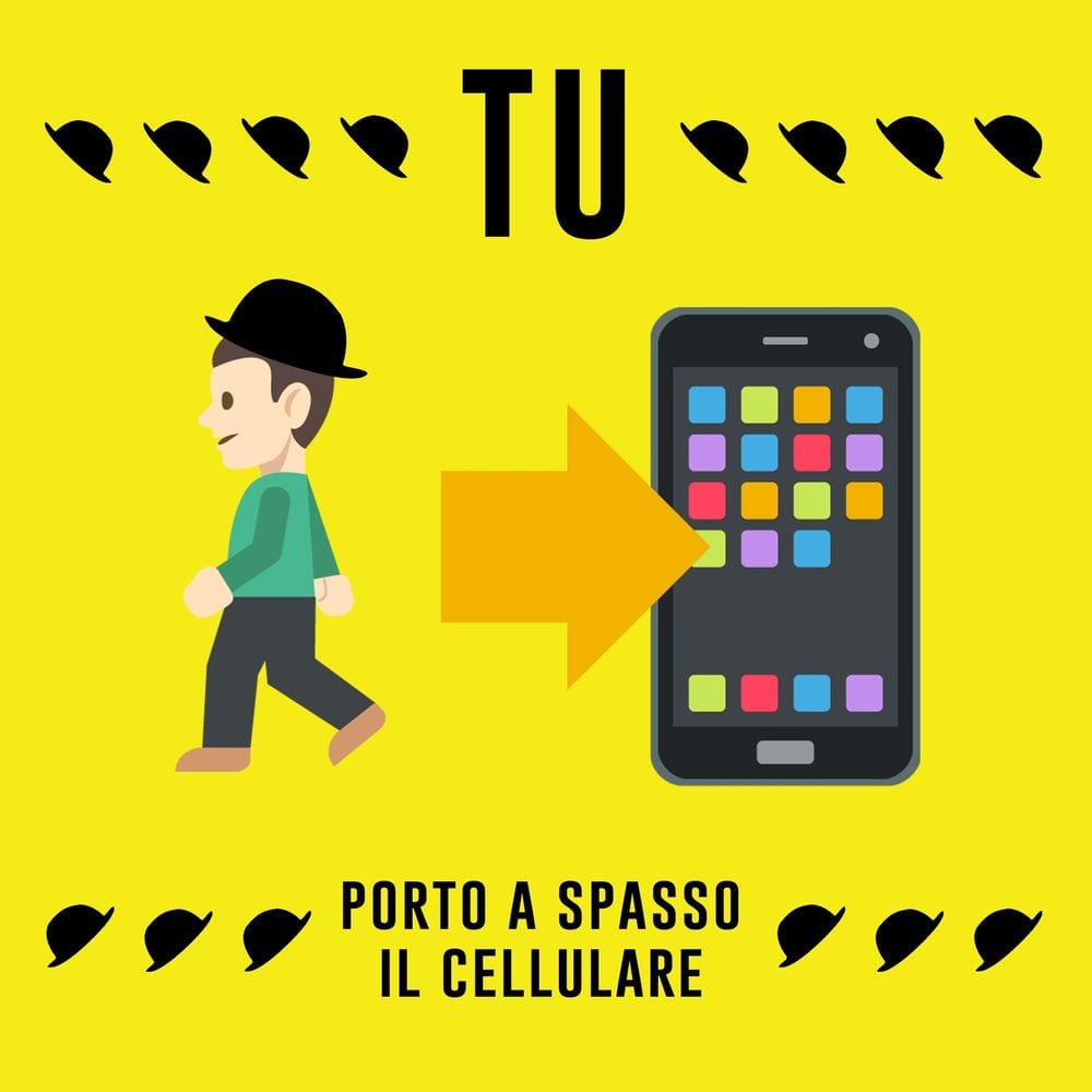 Porto a spasso il cellulare cover