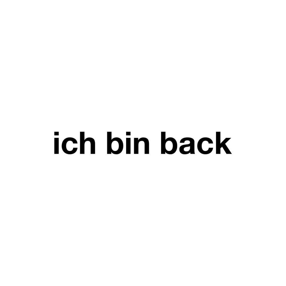 Ich bin back cover