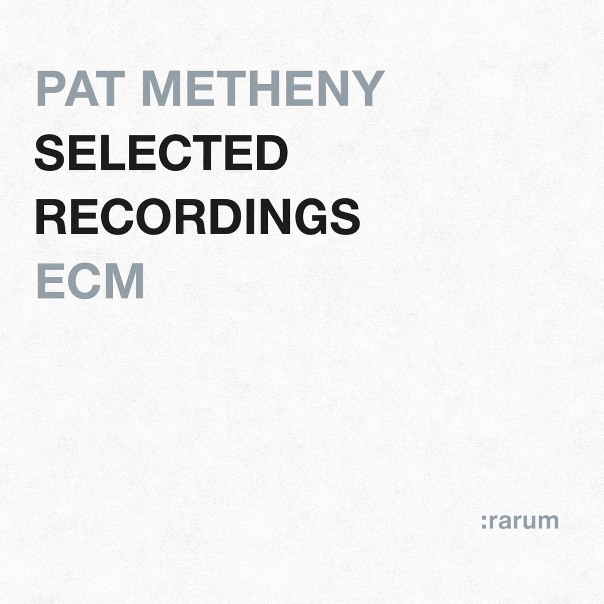 Selected Recordings: rarum IX cover