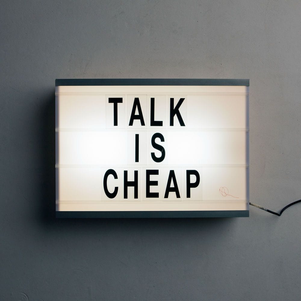 Talk Is Cheap cover