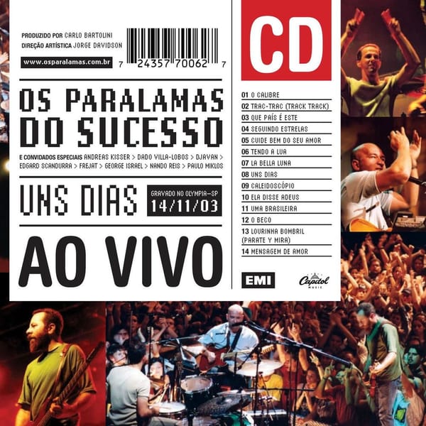 Uns Dias Ao Vivo cover