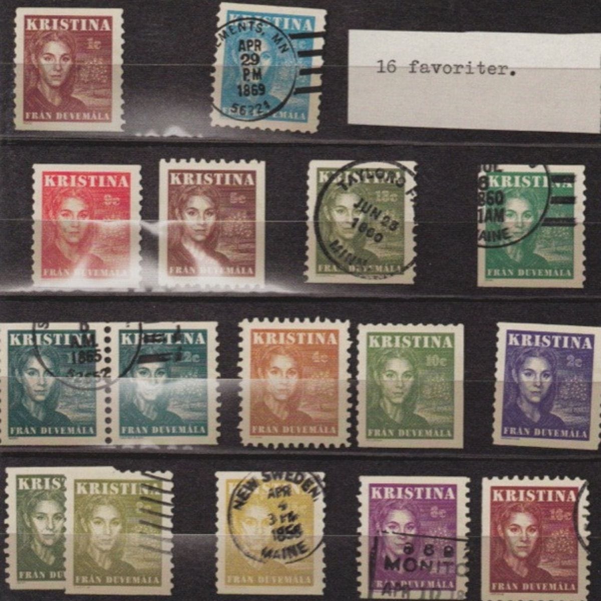 16 favoriter ur Kristina från Duvemåla cover
