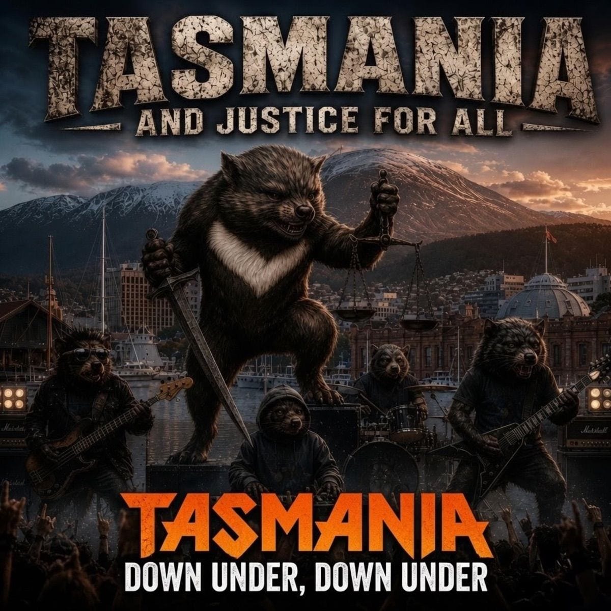 Tasmania Down Under, Down Under cover