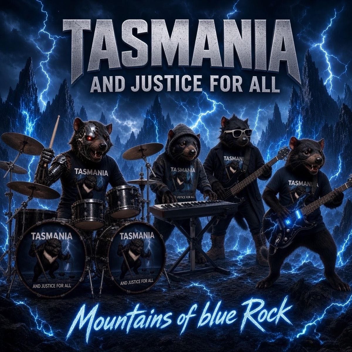 Mountain of blue Rock cover