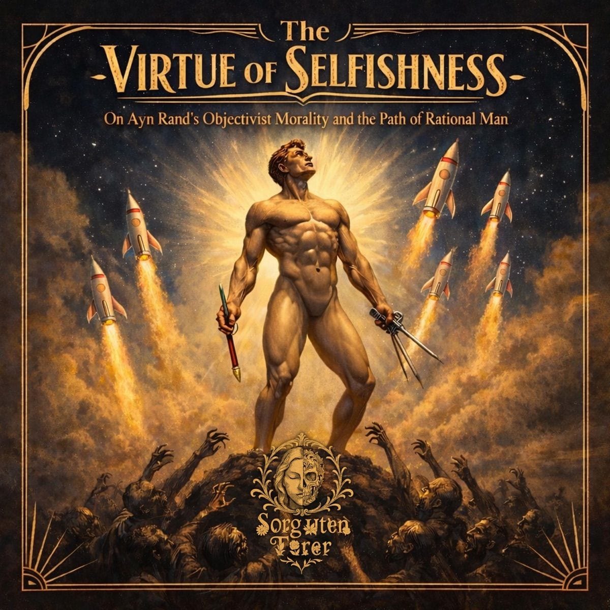 The Virtue of Selfishness (On Ayn Rand's Objectivist Morality and the Path of Rational Man) cover