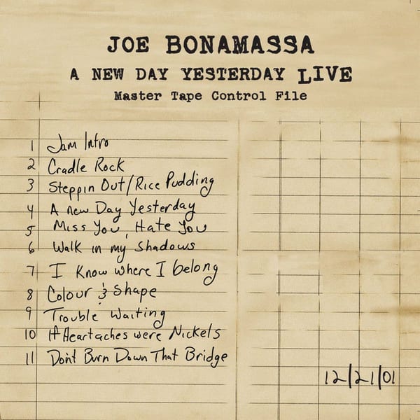 A New Day Yesterday Live cover