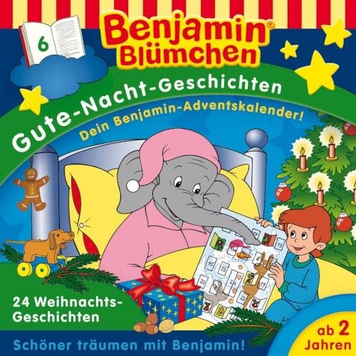 Benjamin Blümchen: Gute‐Nacht‐Geschichten 6: 24 Weihnachtsgeschichten cover