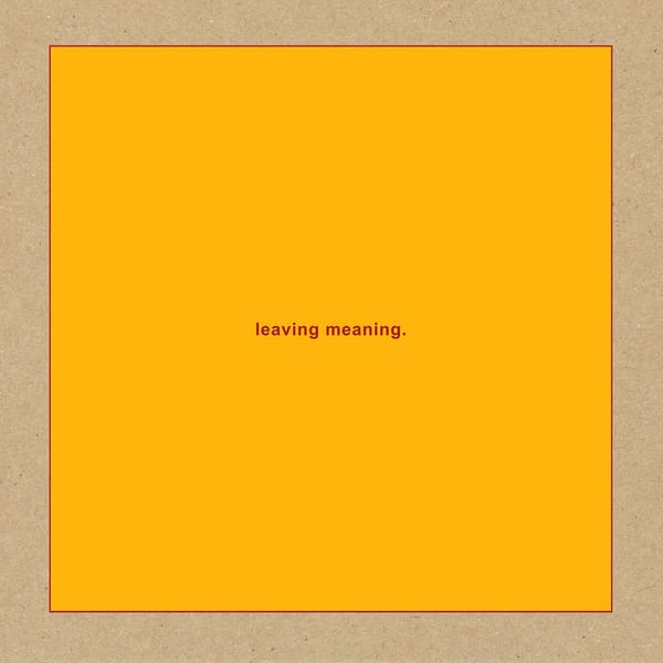 leaving meaning. album cover