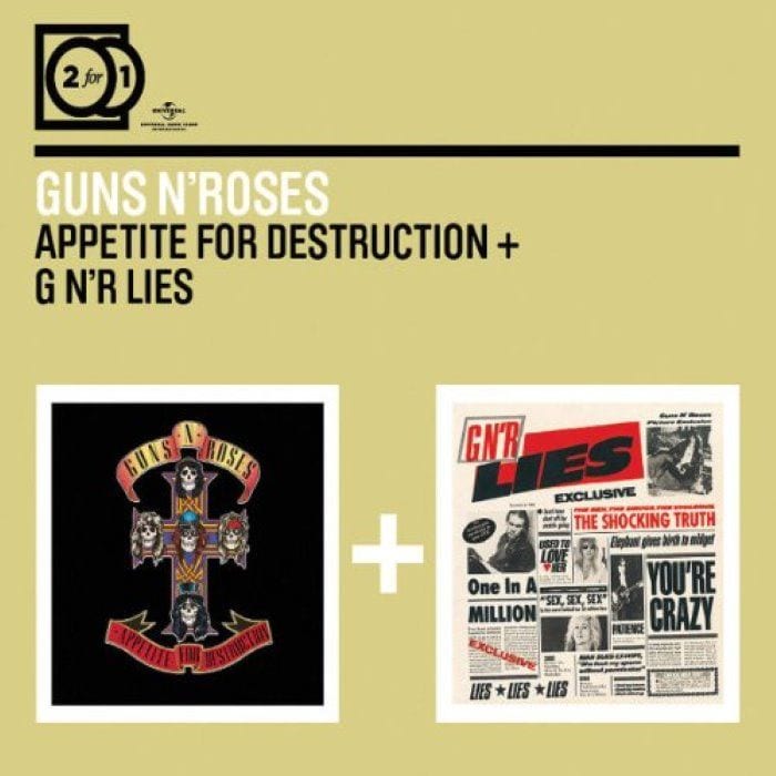 2 for 1: Appetite for Destruction + G N'R Lies cover