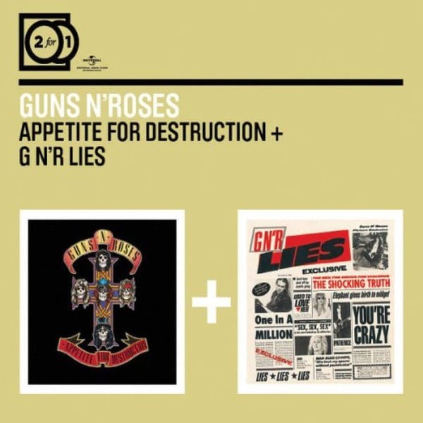 2 for 1: Appetite for Destruction + G N'R Lies cover