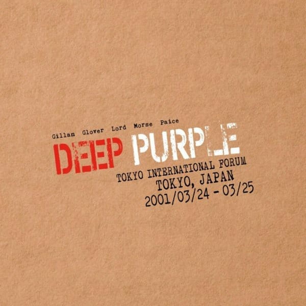 Live in Tokyo 2001 cover