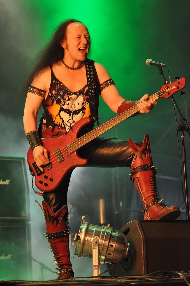Cronos on stage with Venom at Party.San Metal Open Air, 2013