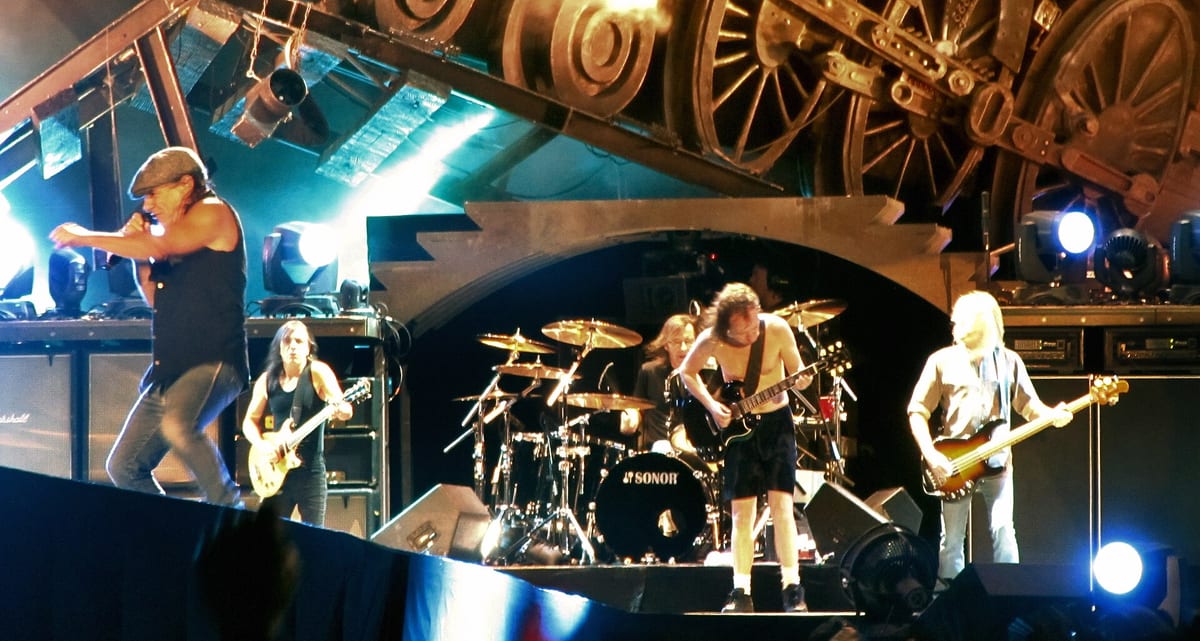 AC/DC on stage in Buenos Aires in 2009