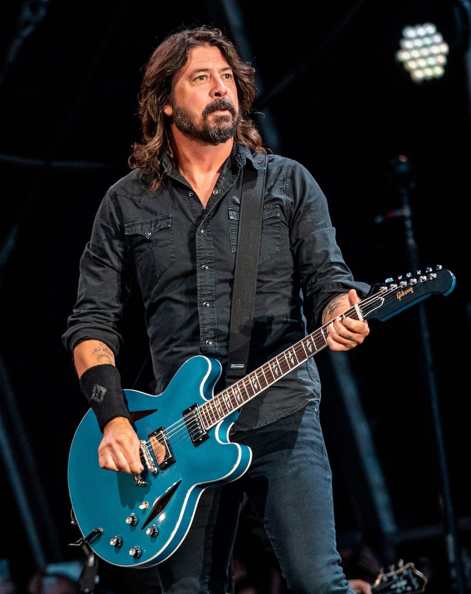Dave Grohl on stage in Dublin in 2019
